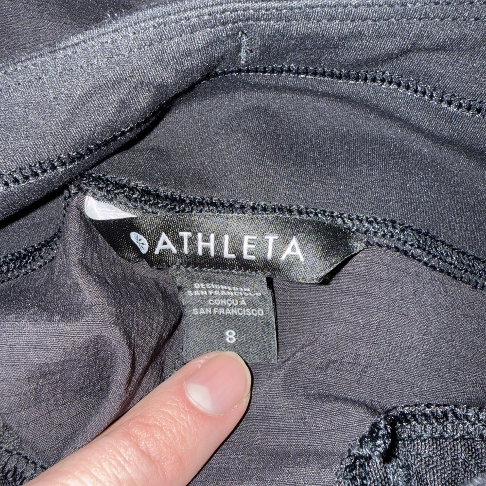 Athleta Black Capris with Zipper Pockets - Picture 7 of 8